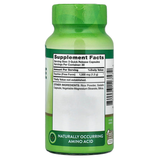 Nature's Truth Taurine 1500mg, 90 Quick Release Capsules
