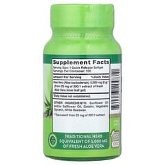 Nature's Truth Aloe Vera 5000 mg, 100 Quick Release Softgels