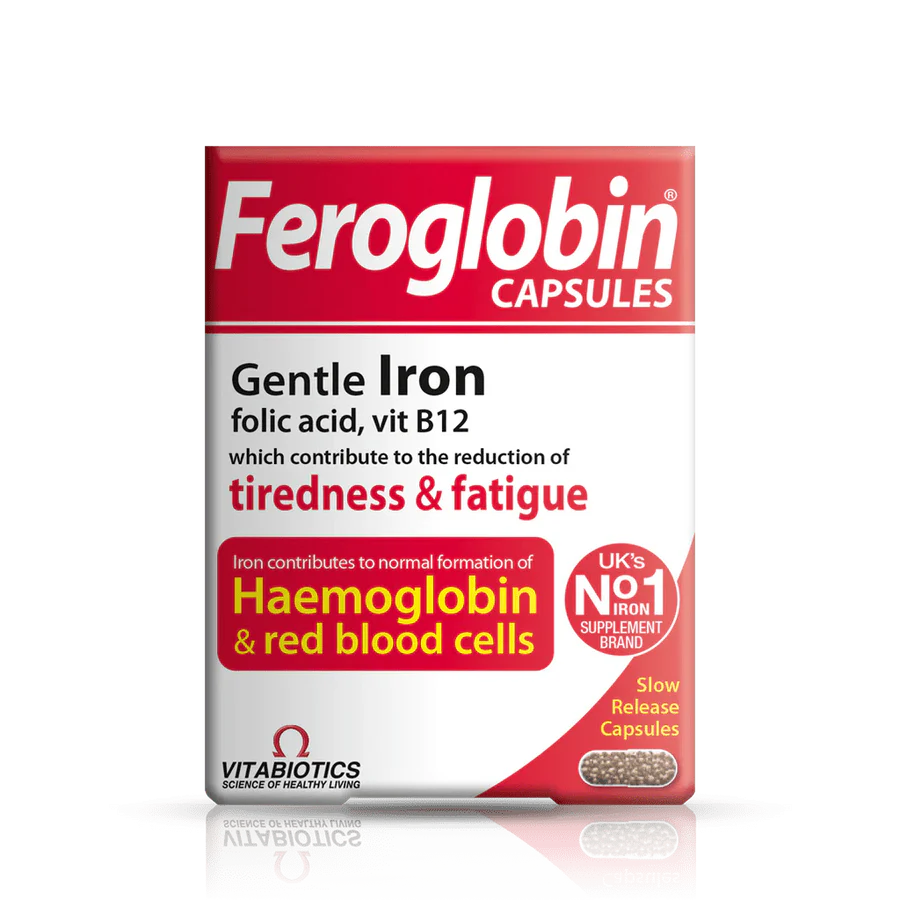 Vitabiotics Feroglobin B12 Capsules, 30 Capsules - Passion Pulse
