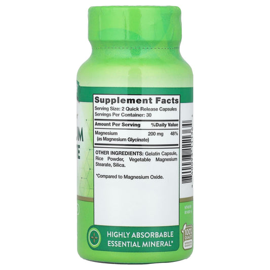 Nature's Truth Magnesium Glycinate Chelated, 60 Quick Release Capsules