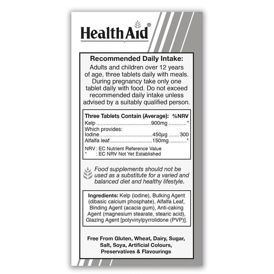 HealthAid Kelp (Iodine), 240 Tablets