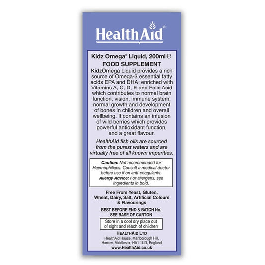 HealthAid KidzOmega (omega-3) liquid,200 Ml