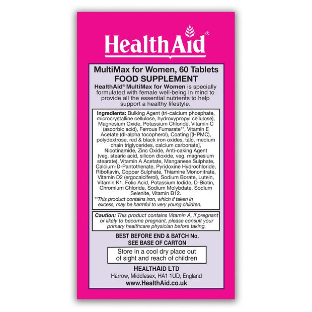 HealthAid MultiMax for Women,60 Tablets