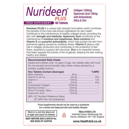 HealthAid Nurideen Plus , 60 Tablets