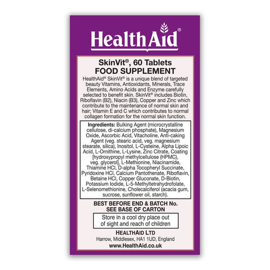 HealthAid SkinVit, 60 Tablets