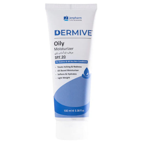 DermiVe Oily Moisturizer Lotion SPF 20, 100ml - Jenpharm
