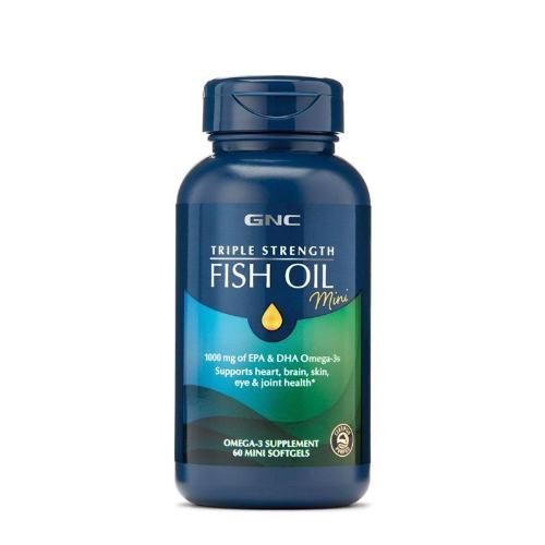 GNC Triple Strength Fish Oil Mini, 60 Softgels - Passion Pulse