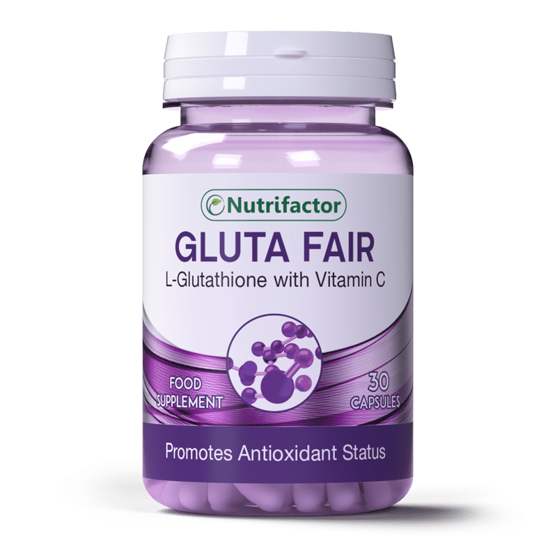 Nutrifactor Gluta Fair With vitamin C - 30 Capsules - Passion Pulse