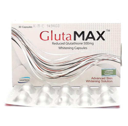 Gluta Max Whitening Capsules 500mg, 30 cap - Maxitech