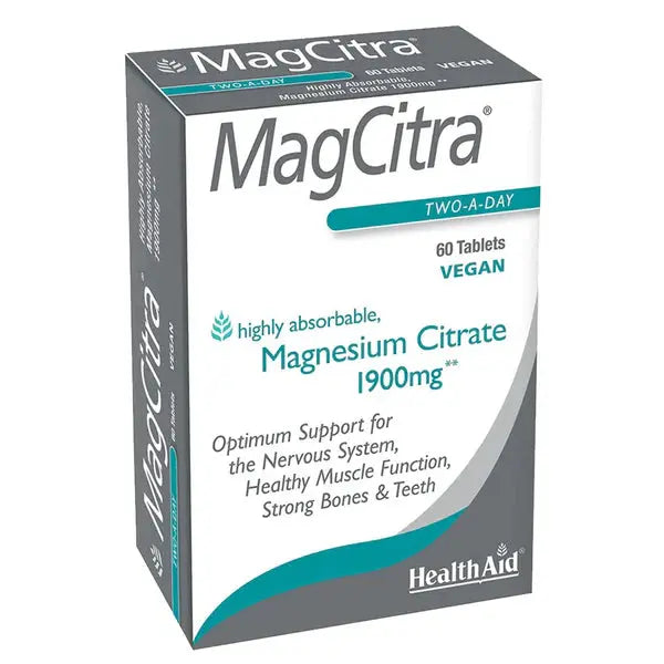 HealthAid MagCitra,60 Tablets - Passion Pulse