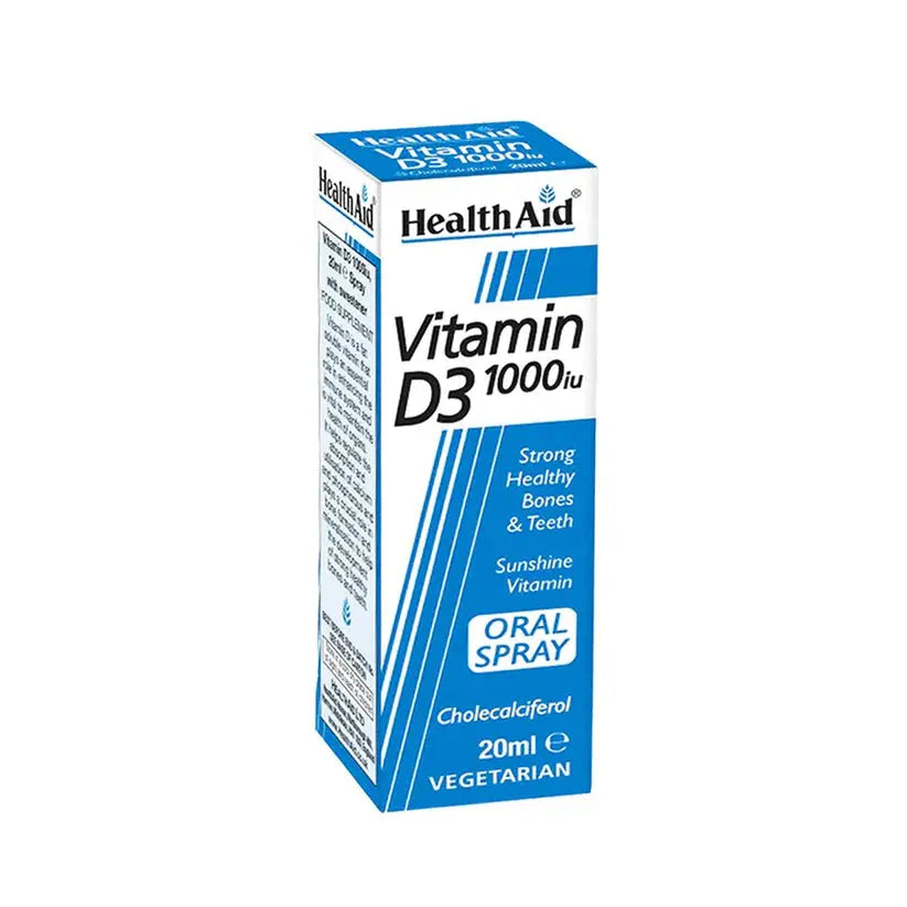 HealthAid Vitamin D3 1000 IU Spray 20ML Health Aid