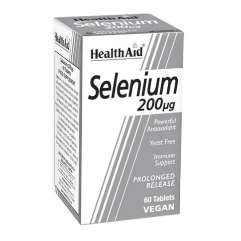 HealthAid Selenium 200mcg, 60 tablets