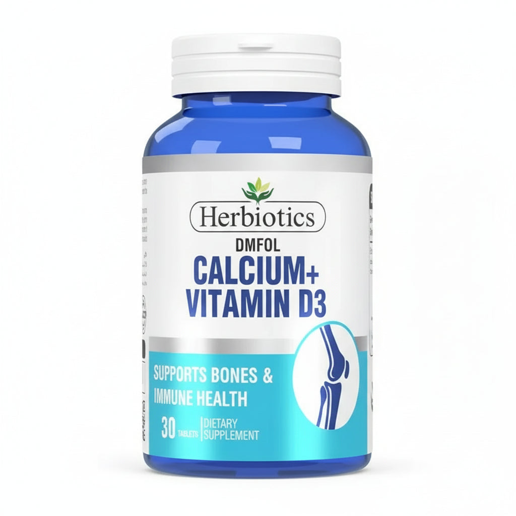 Herbiotics Dmfol (Calcium + Vitamin D3),30 Tablets Herbiotics