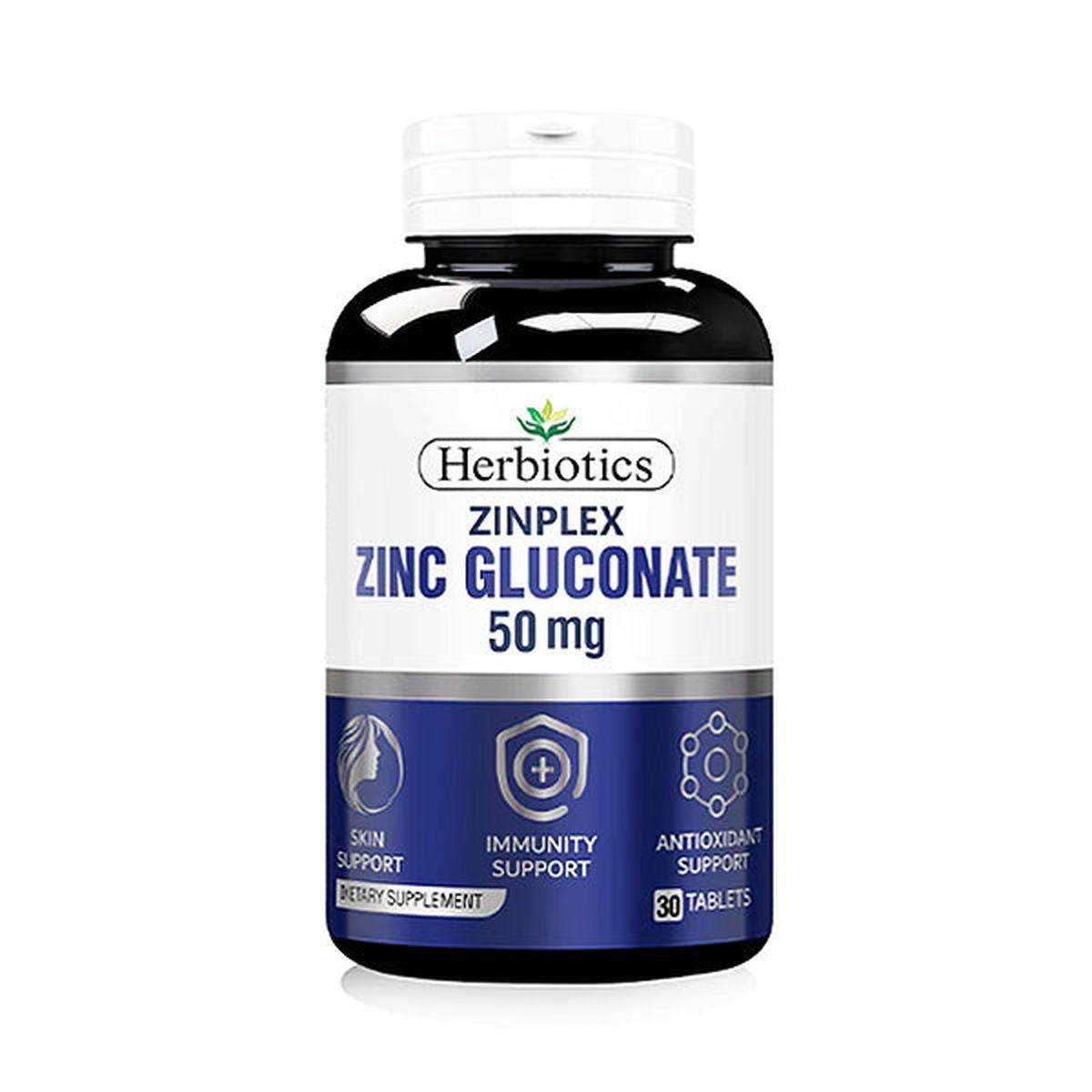 Herbiotics Zinplex (Zinc),30 Tablets
