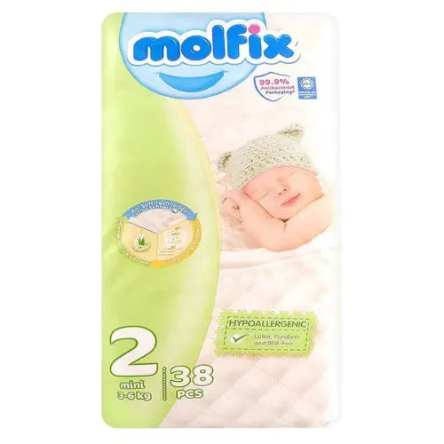 Molfix Diapers Size 2 (Mini), 38 Ct