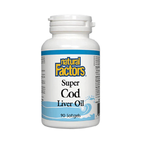 Natural Factors Super Cod Liver Oil, 90 Softgels