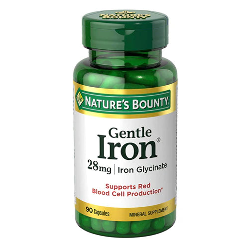 Nature's Bounty Gentle Iron 28mg , 90 Capsules - Passion Pulse