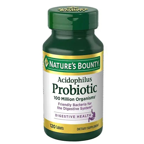 Nature's Bounty Acidophilus Probiotic 100 Million , 120 Tablets - Passion Pulse