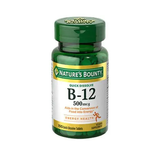 Nature's Bounty B12 500mcg -100 Tablets