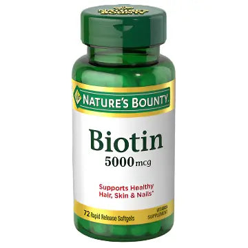Nature's Bounty Biotin 5000 mcg , 72 Softgels - Passion Pulse