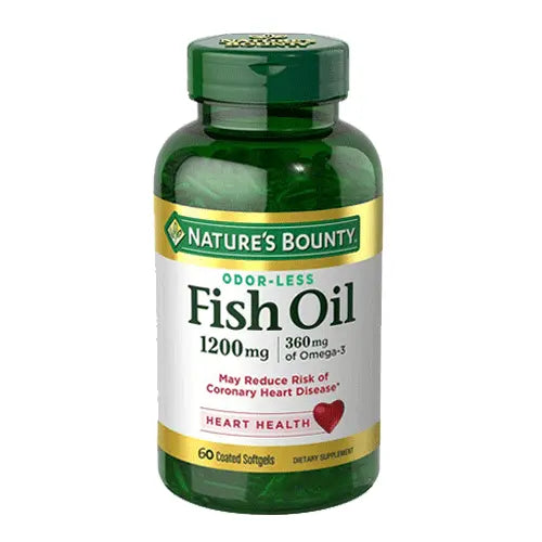 Nature's Bounty Fish Oil 1200mg Plus Omega-3 - 60 Tablets - Passion Pulse