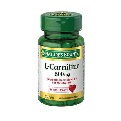Nature's Bounty L-Carnitine 500mg , 30 Caplets - Passion Pulse