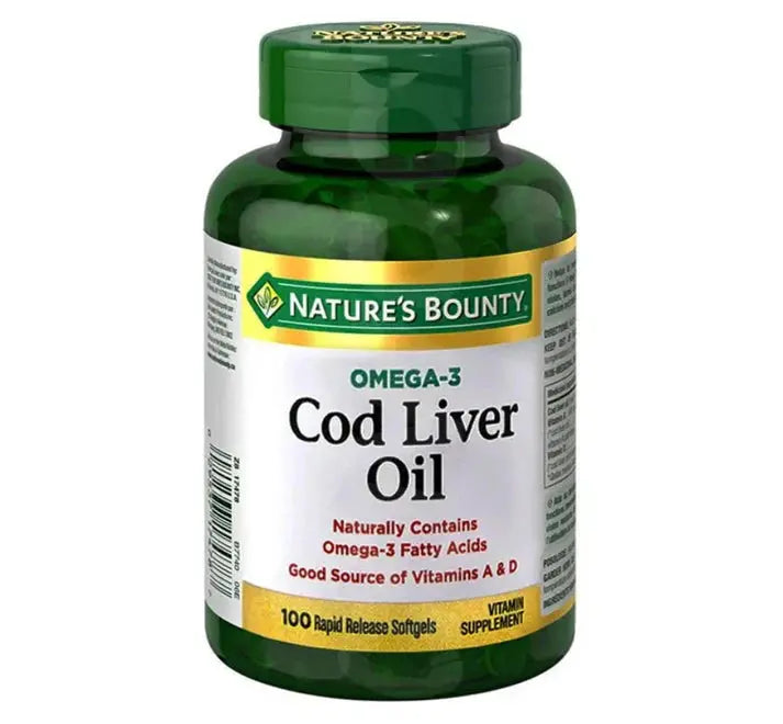 Nature's Bounty Omega-3 Cod Liver Oil, 100 Softgels Nature's Bounty