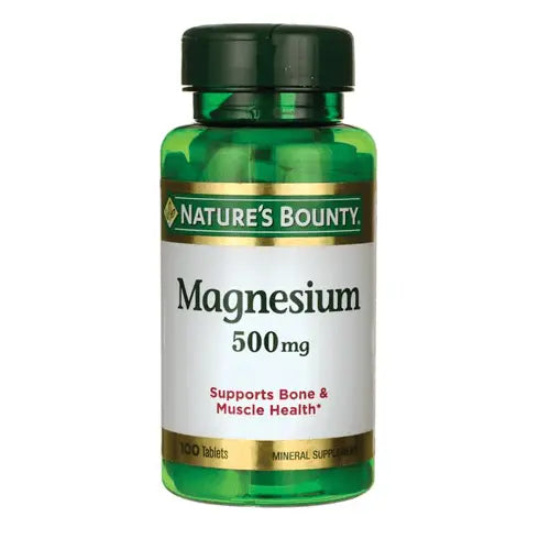 Nature's Bounty Magnesium 500mg - 100 Tablets - Passion Pulse