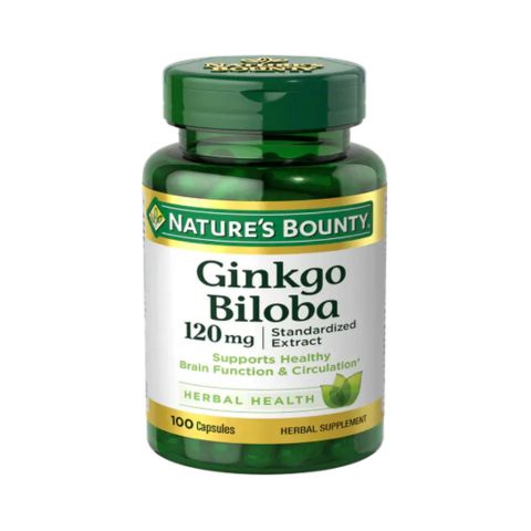 Nature's Bounty Ginkgo Biloba 120 mg, 100 Capsules