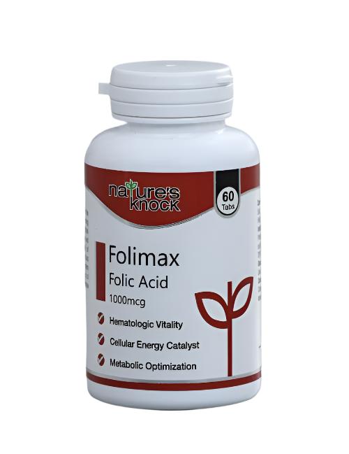 Natures Knock Folimax (Folic Acid) 1000mcg, 60 Tablets - Passion Pulse