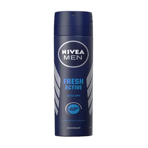 Nivea Men Fresh Active Quick Dry Body Spray, 150ml