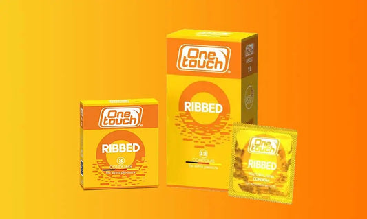 One Touch Ribbed Condom - 12 Pcs - Passion Pulse