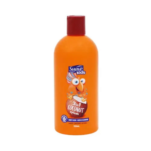 SUAVE KIDS SHAMPOO COCONUT SPLASH 3IN1 Shampoo, Conditioner, Body Wash, 350ml