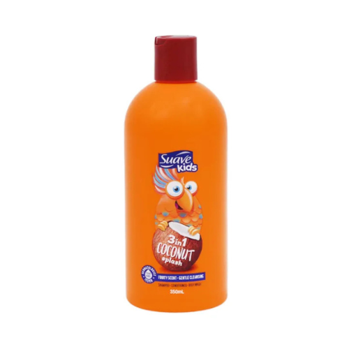 SUAVE KIDS SHAMPOO COCONUT SPLASH 3IN1 Shampoo, Conditioner, Body Wash, 350ml