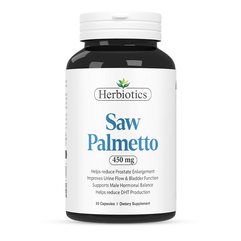 Herbiotics Saw Palmetto 450mg, 30 Capsules