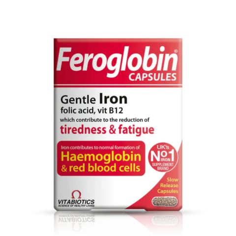 Vitabiotics Feroglobin B12 Capsules, 30 Capsules