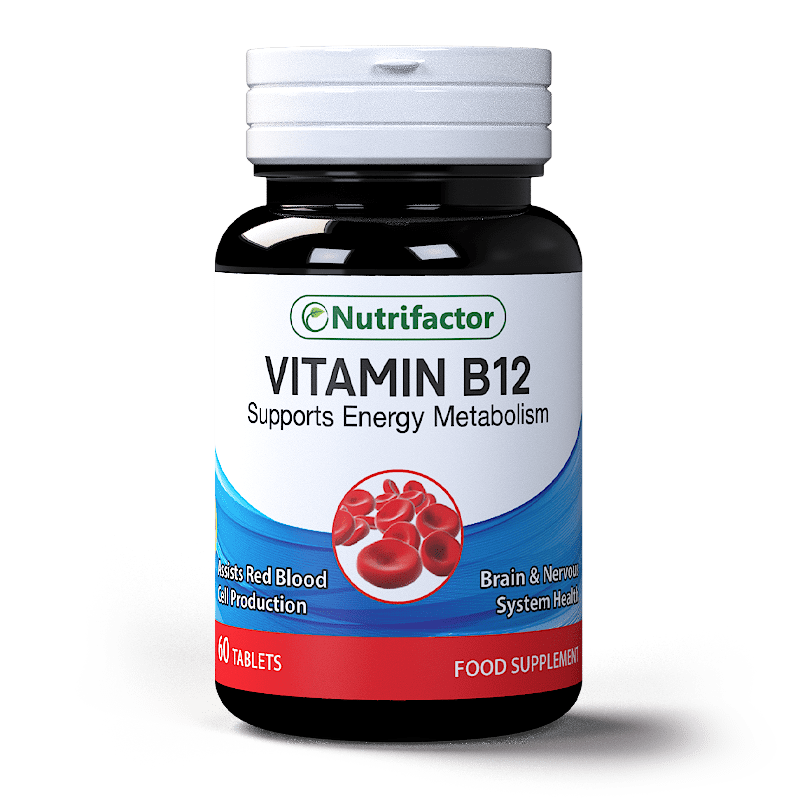 Nutrifactor Vitamin B-12 - 60 Tablets - Passion Pulse