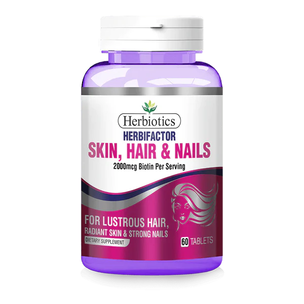 Herbiotics Herbifactor Hair, Skin & Nails, 60 Tablets - Passion Pulse