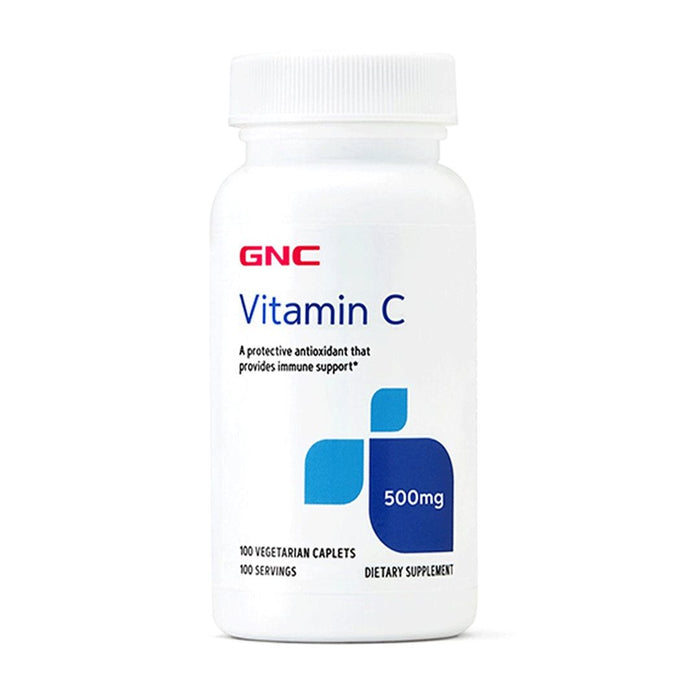 GNC Vitamin C 500mg, 100 Caplets - Passion Pulse