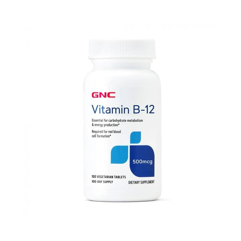 GNC Vitamin B-12 500 mcg - 100 Tablets GNC