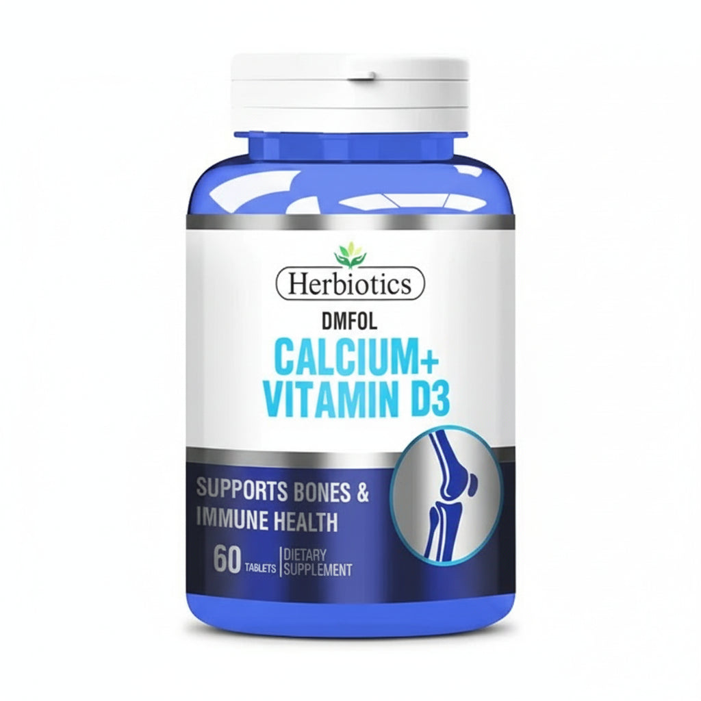 Herbiotics Dmfol (Calcium + Vitamin D3),60 Tablets - Passion Pulse
