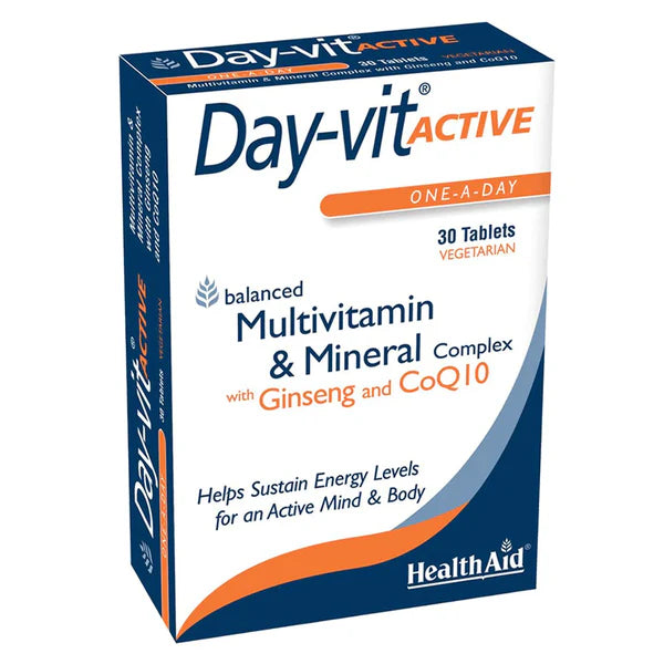 HealthAid Day-vit Active,30 Vegetarian Tablets - Passion Pulse