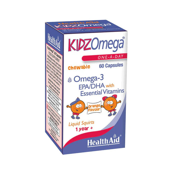 HealthAid KidzOmega Chewable Capsules,60 Chewable Capsules - Passion Pulse