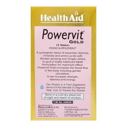 HealthAid Powervit Gold,15 Tablets