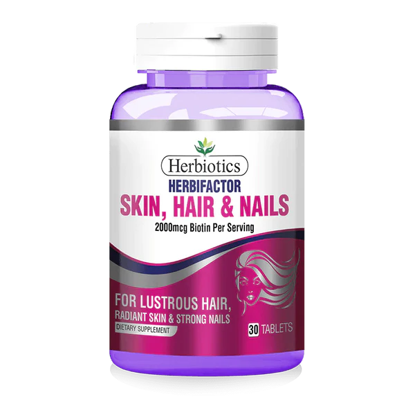 Herbiotics Herbifactor Hair, Skin & Nails,30 Tablets - Passion Pulse