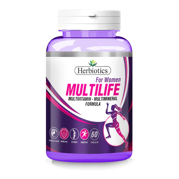 Herbiotics Multilife for Women,60 Tablets - Passion Pulse
