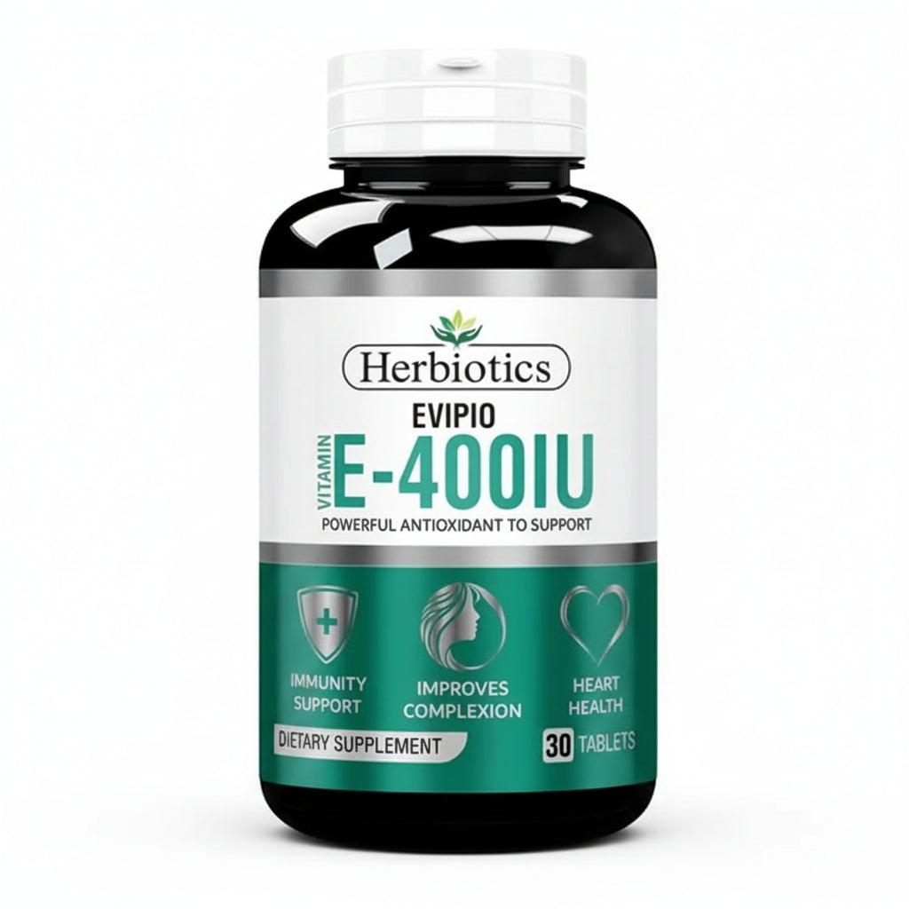 Herbiotics Evipio (Vitamin E-400 IU), 30 Tablets - Passion Pulse