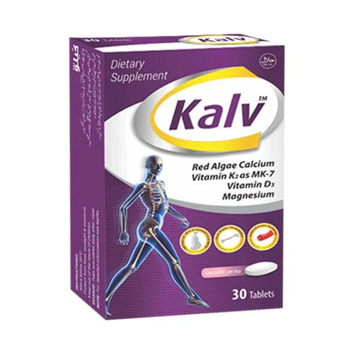 Kalv Tablets – Calcium & Vitamin D3 Supplement for Strong Bones, 30 Tablets (CCL Pharmaceuticals) CCL