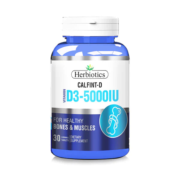 Herbiotics Calfint-D (D3 5000 IU),30 Chewable Tablets - Passion Pulse