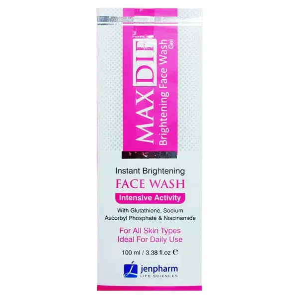 Maxdif Brightening Face Wash Gel, 100ml - Jenpharm Jenpharm